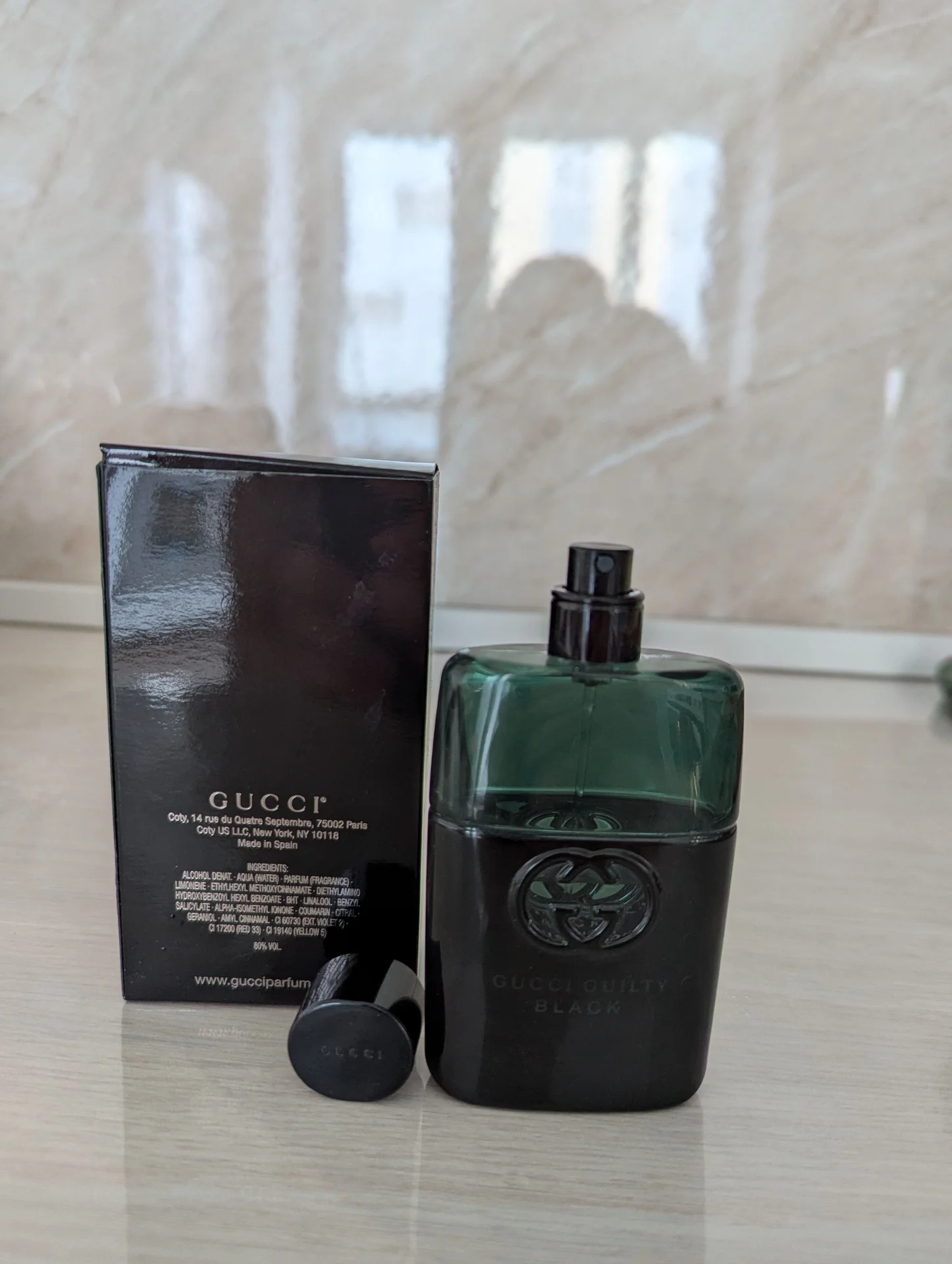 Туалетная вода Gucci Gulty Pour Homme Black - миниатюра 4