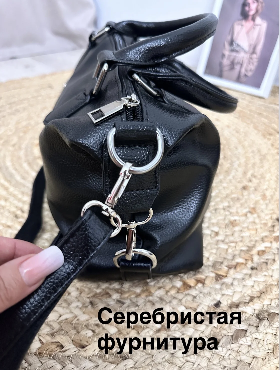 Сумка женская кожаная средняя - миниатюра 6