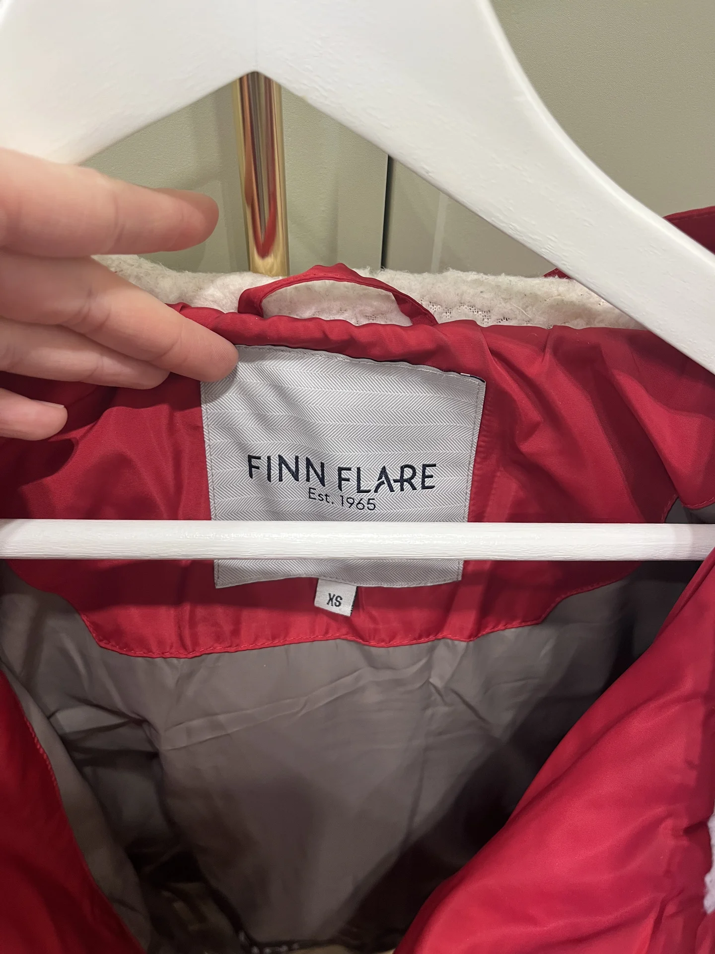 Куртка удлиненная Finn Flare ярко-красная - миниатюра 3