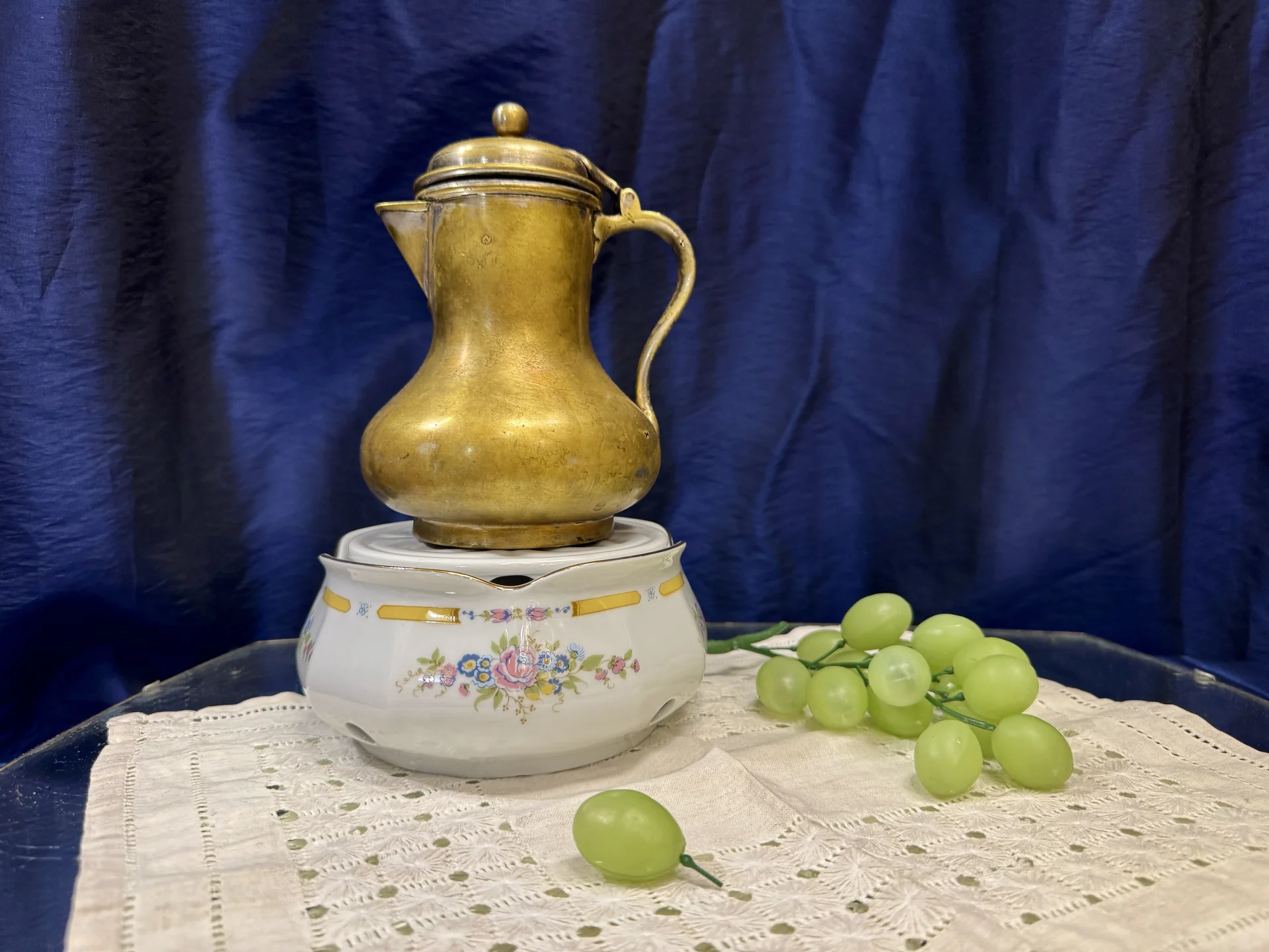 Подставка для чайника со свечой винтаж СССР - миниатюра 2