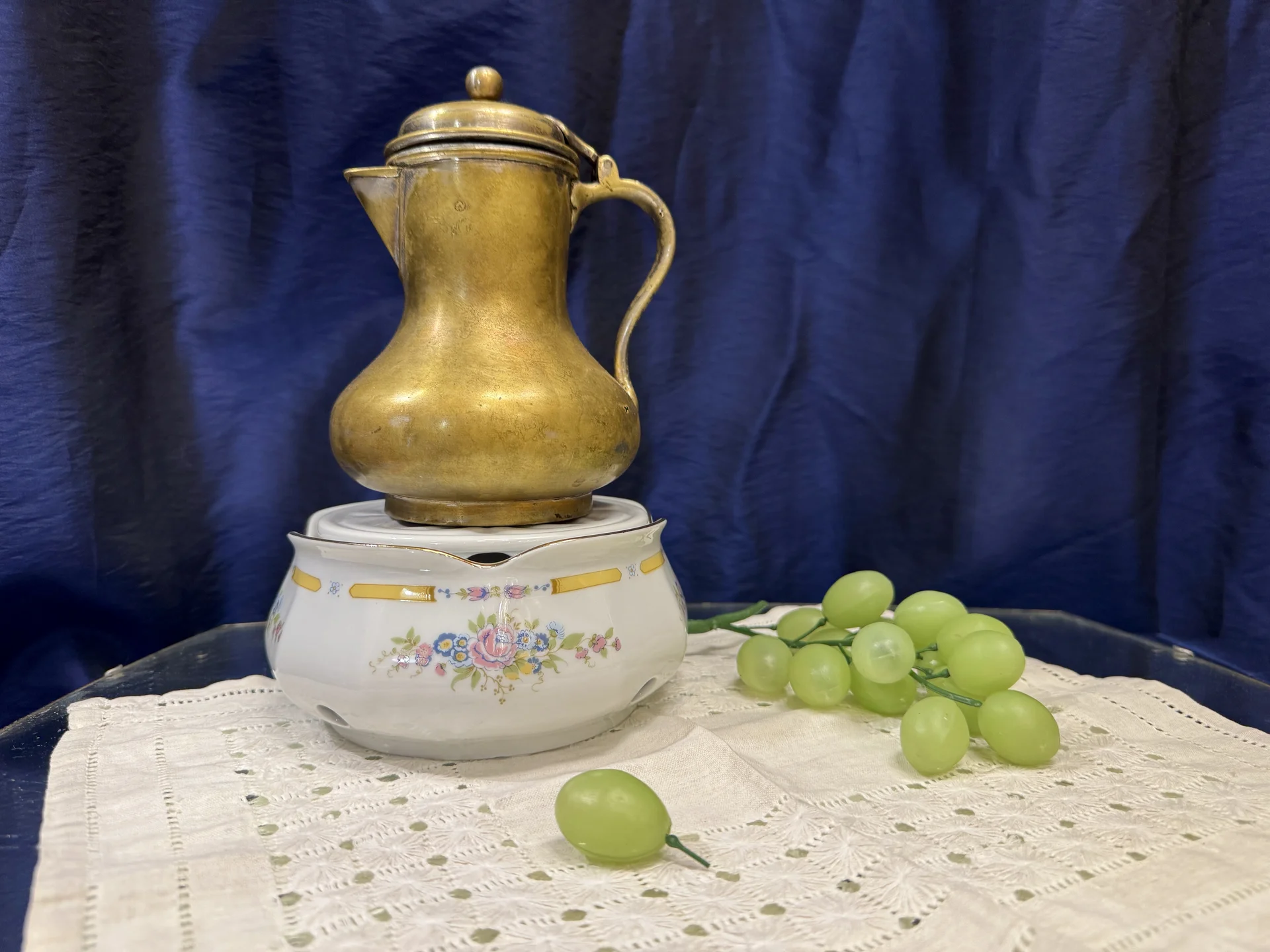 Подставка для чайника со свечой винтаж СССР - миниатюра 4