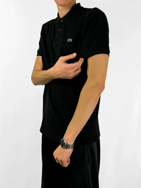 Батник Lacoste Мужской Чёрный Турция - миниатюра 2