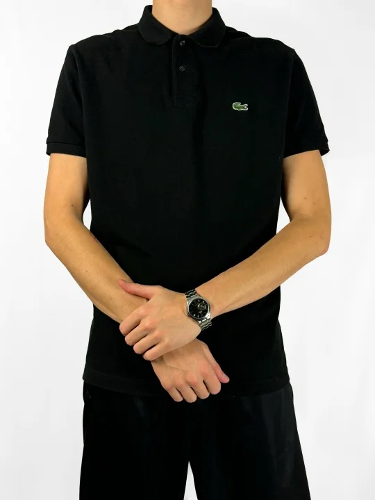 Батник Lacoste Мужской Чёрный Турция - миниатюра 3