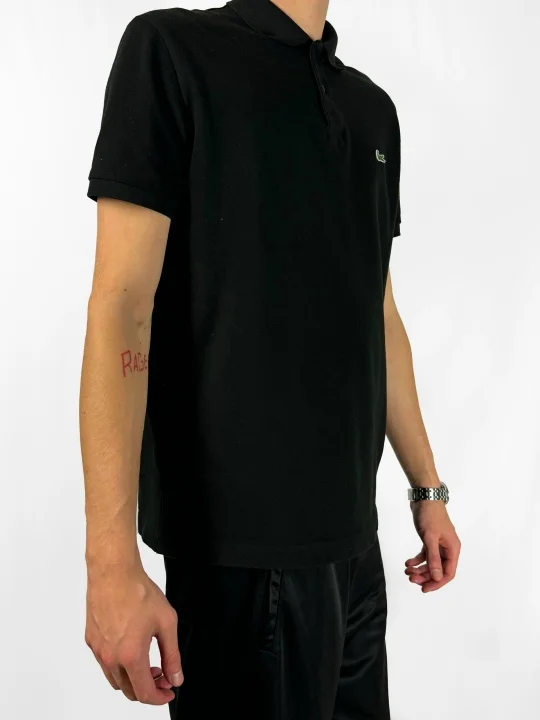 Батник Lacoste Мужской Чёрный Турция - миниатюра 4