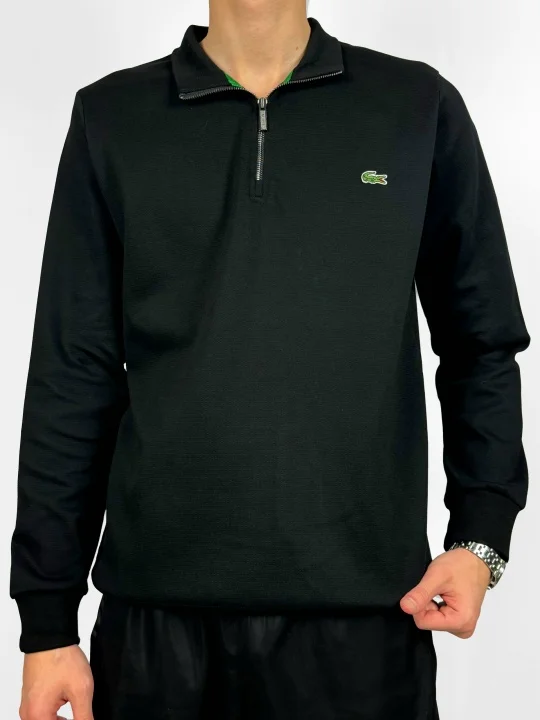Джемпер Полузамок Lacoste Черный Турция - изображение 1