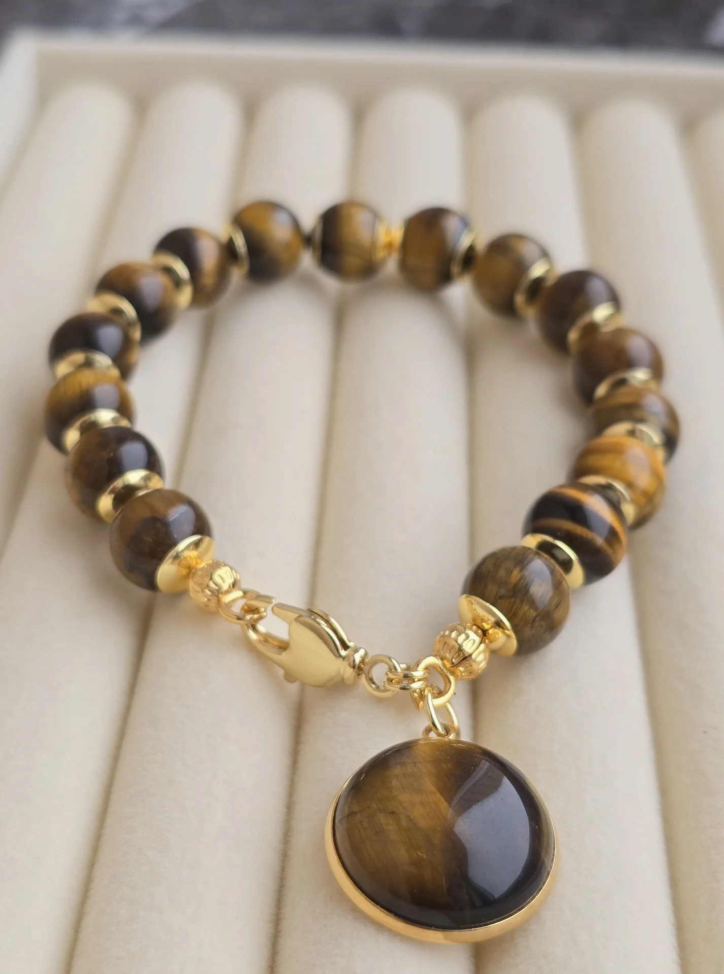 Браслеты и серьги из тигрового глаза - миниатюра 2