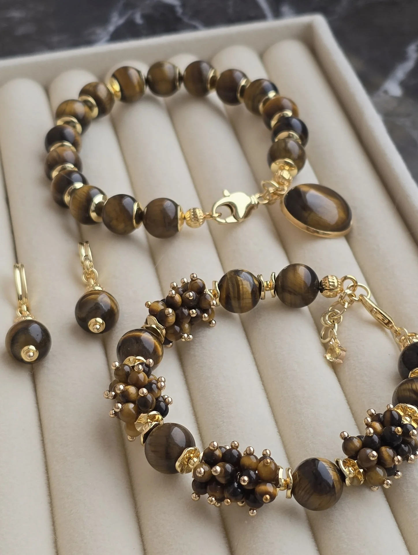 Браслеты и серьги из тигрового глаза - миниатюра 14