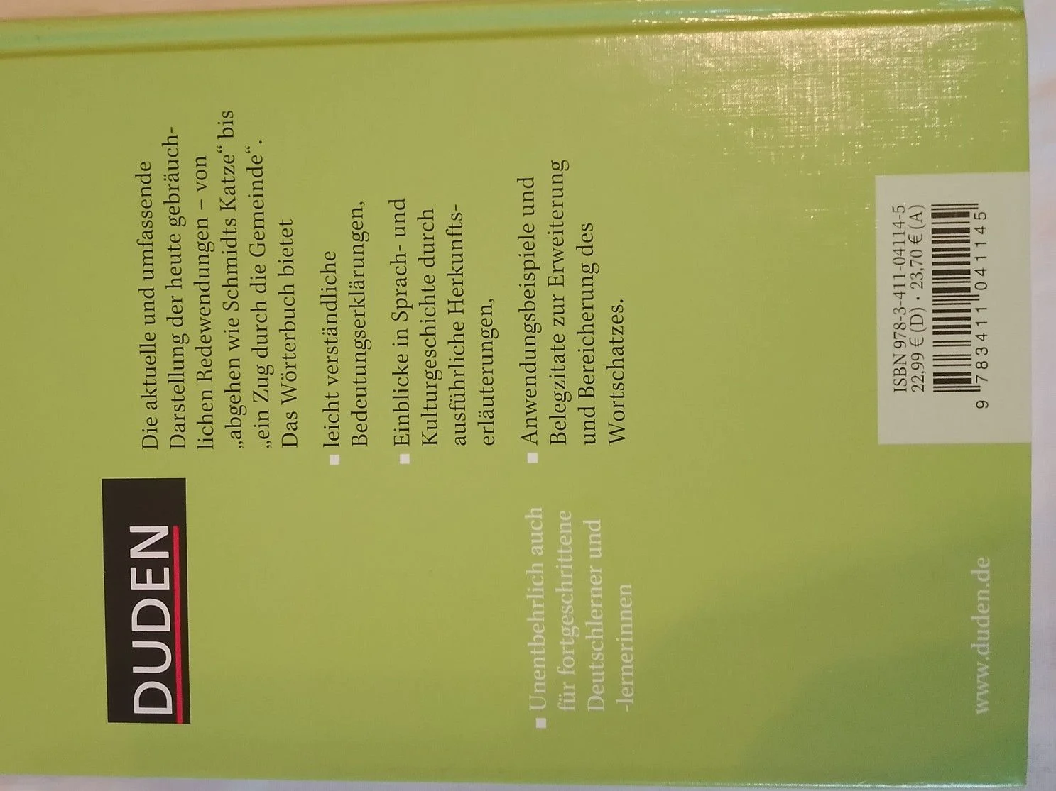 Словарь немецкий Duden Redewendungen 11 - миниатюра 3