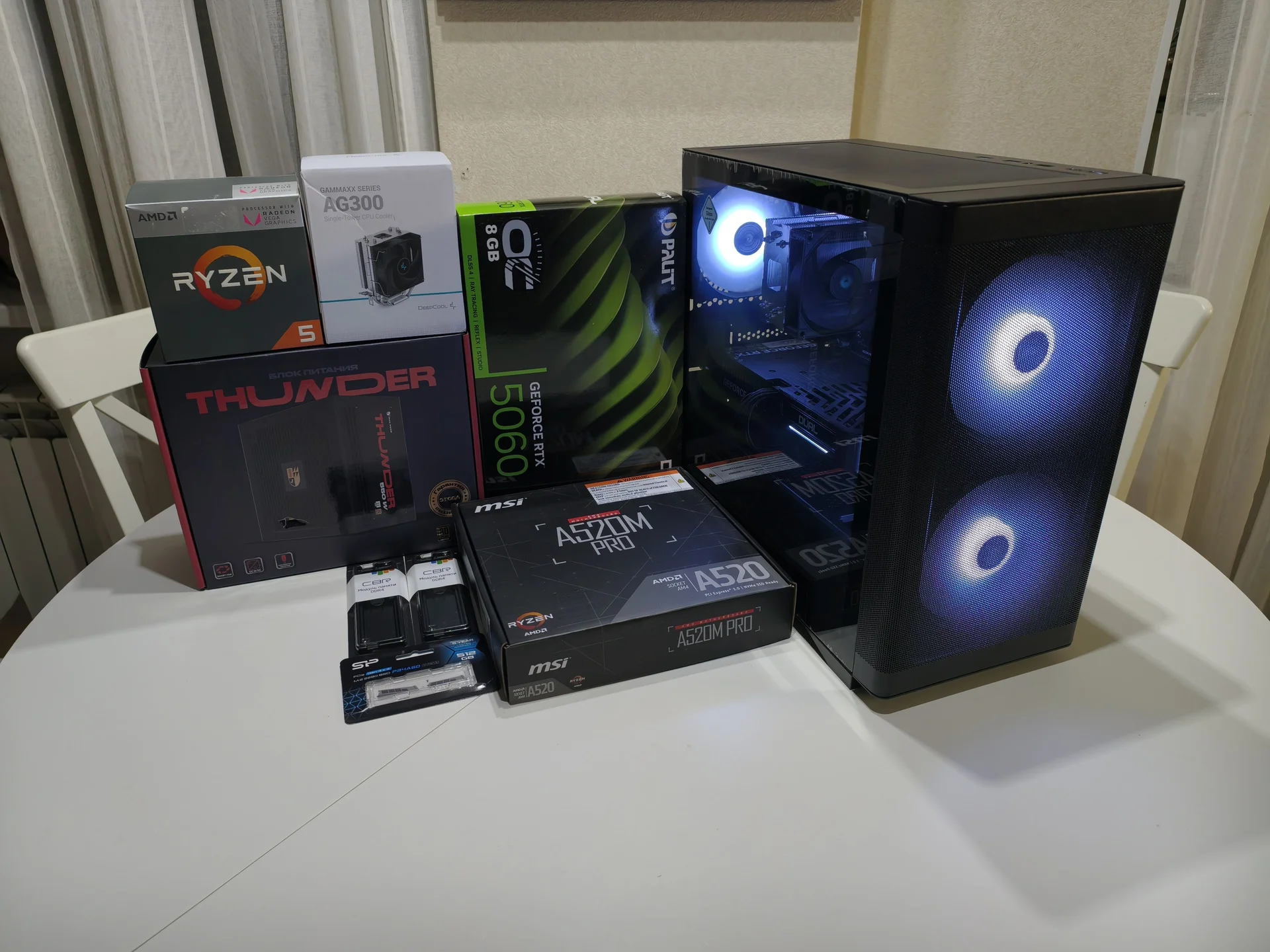 Игровой пк Ryzen 5 5500/RTX 5060/DDR4 16gb - изображение 1