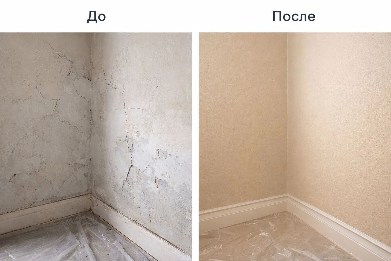 Шпатлевка, покраска, обои - изображение 1