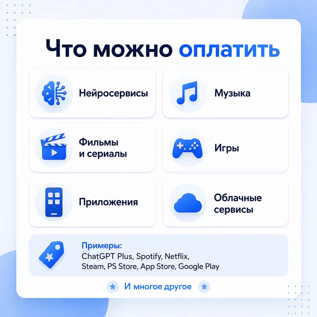 оплата зарубежных сервисов и подписок - миниатюра 3