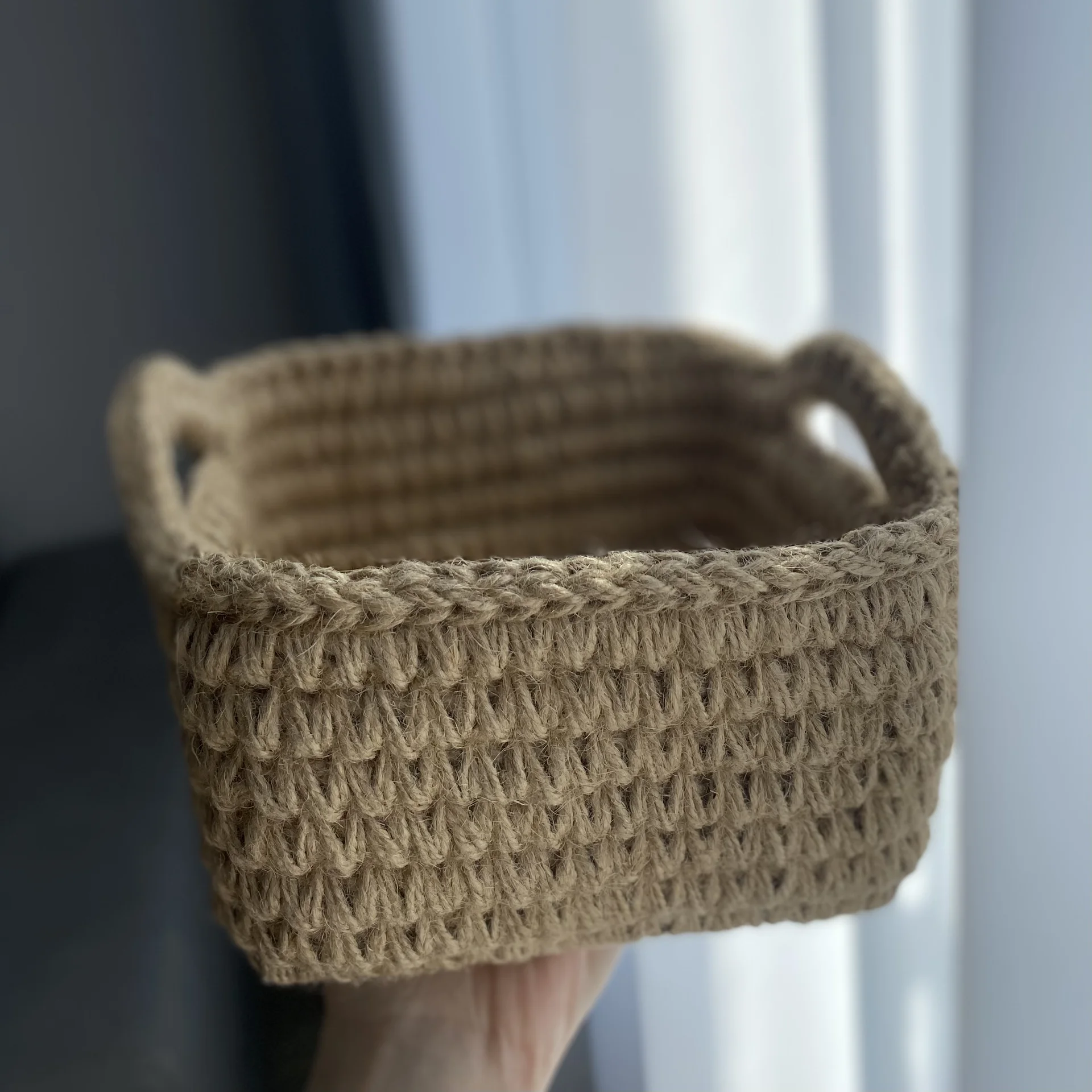 Корзина из джута - миниатюра 3