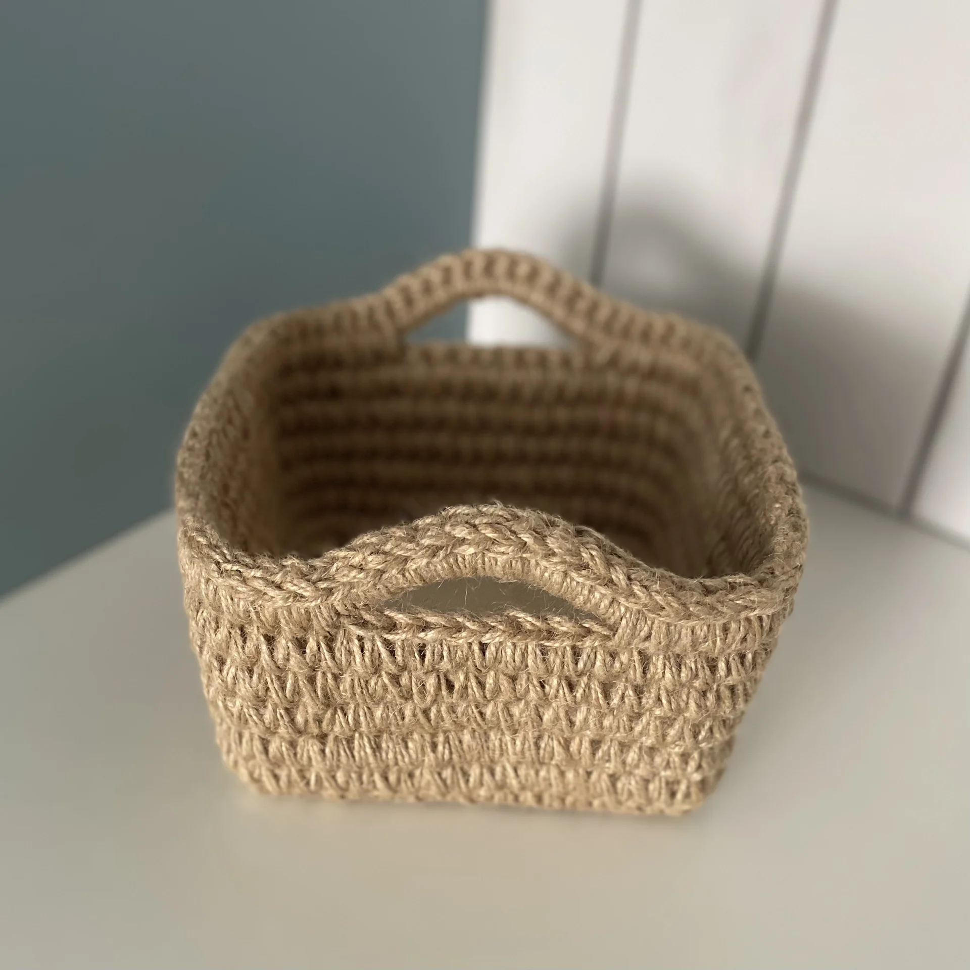 Корзина из джута - миниатюра 4