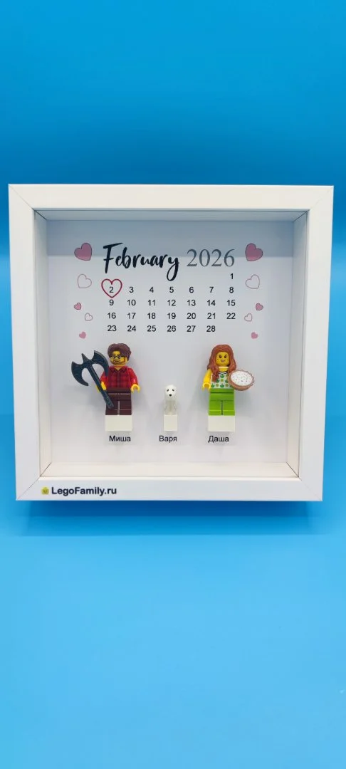 Lego человечки в рамке – семейный декор с душой - миниатюра 6
