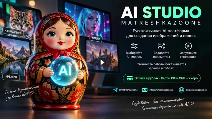 AI STUDIO Matreshkazone— студия интилекта - видео 9