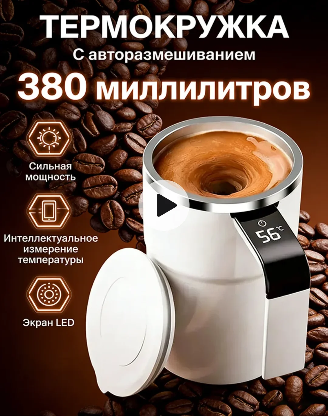 Кружка мешалка с автоматическим размешиванием - изображение 1