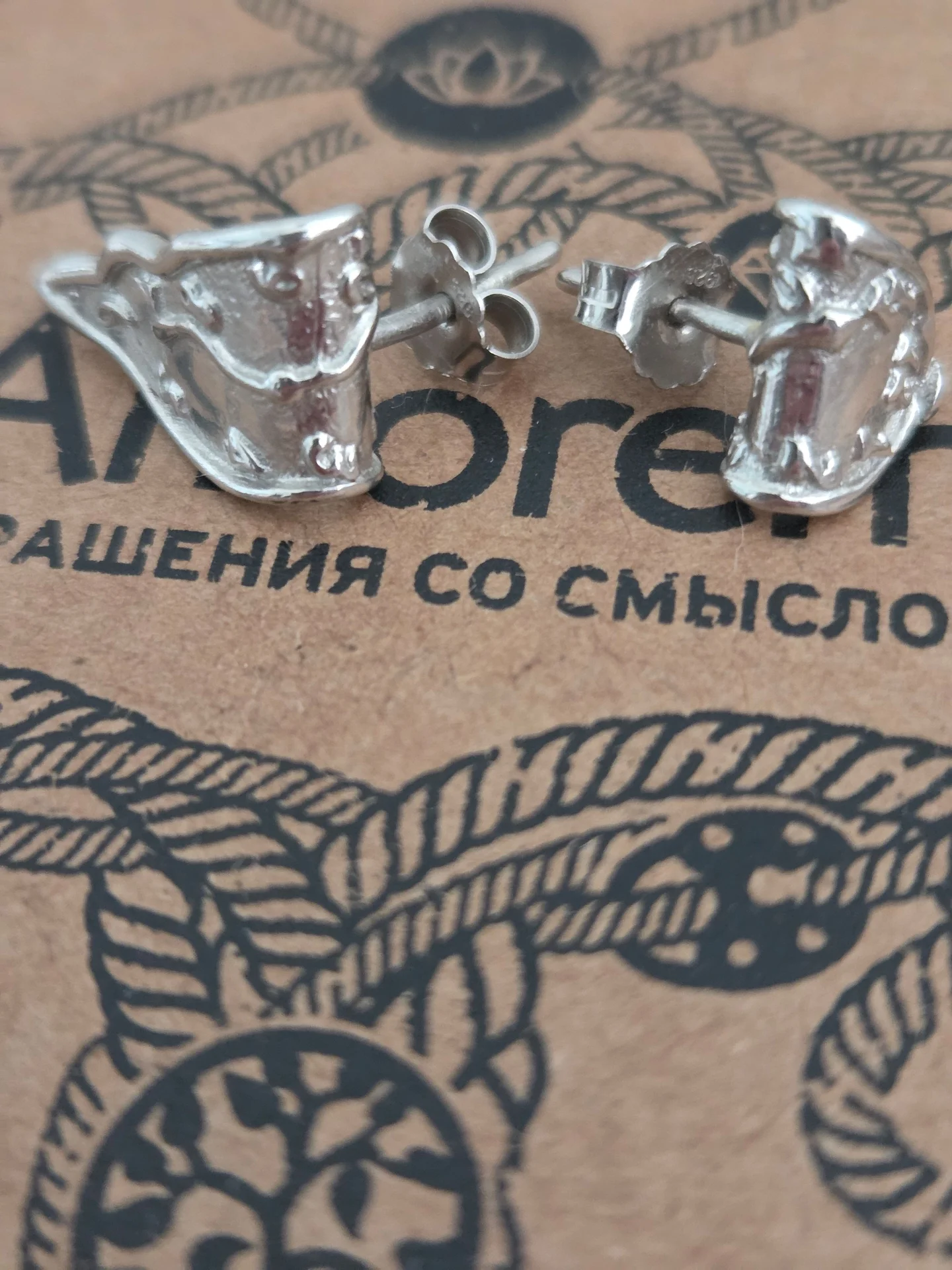 Серьги "Время" С.Дали, бренд Amorem - миниатюра 6