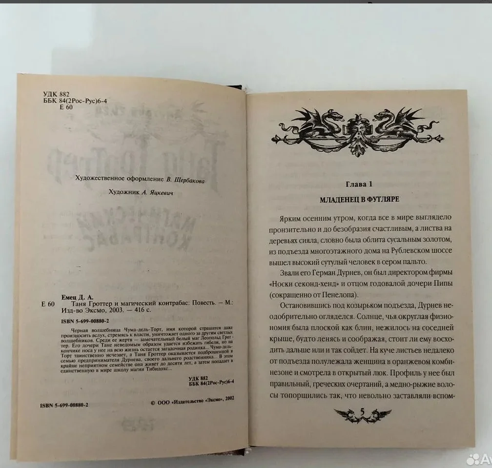 Таня Гроттер и Магический Контрабас первое изадние - миниатюра 3