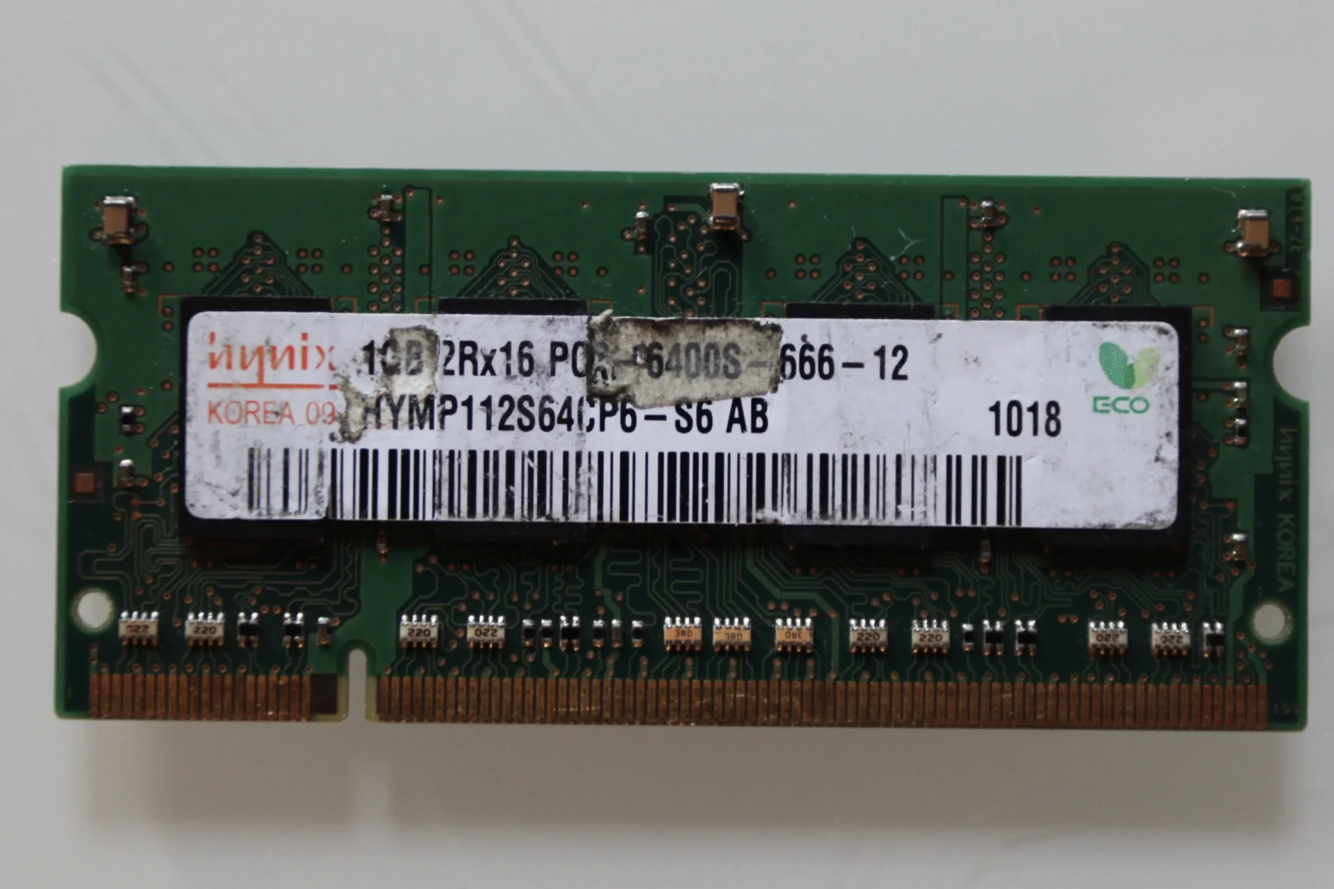 Оперативная память 1GB SO-DIMM для ноутбука - изображение 1