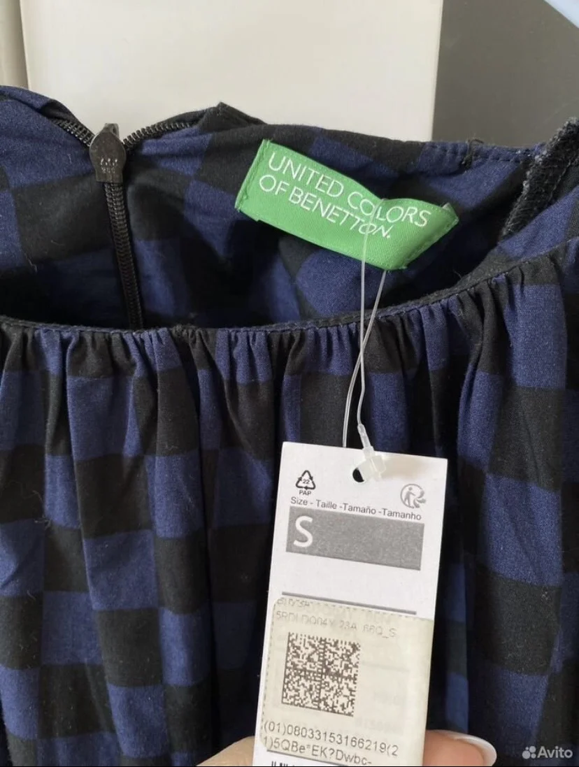 Рубашка United Colours of Benetton с биркой новая - миниатюра 2