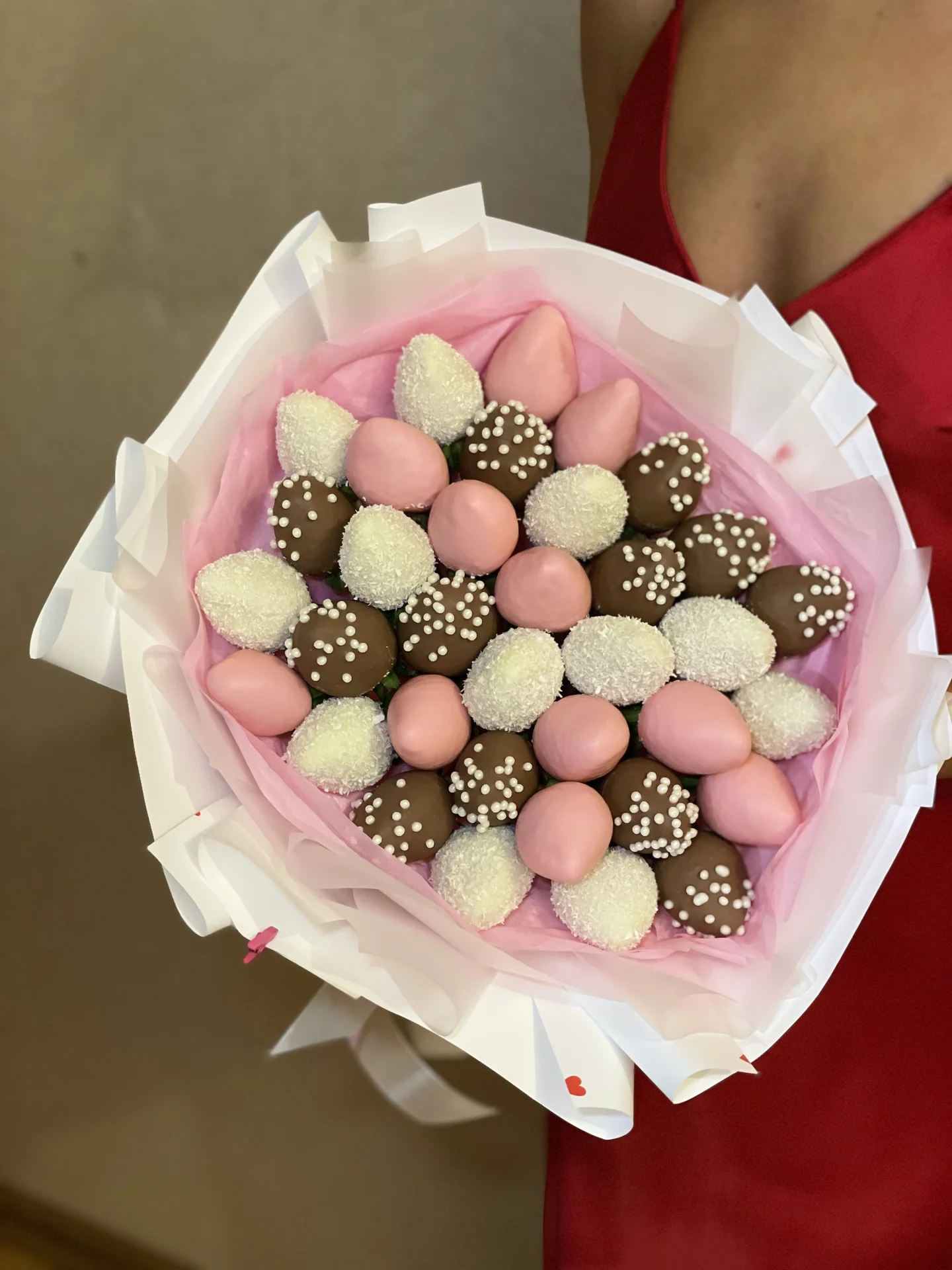 Букет из клубники в шоколаде - миниатюра 4