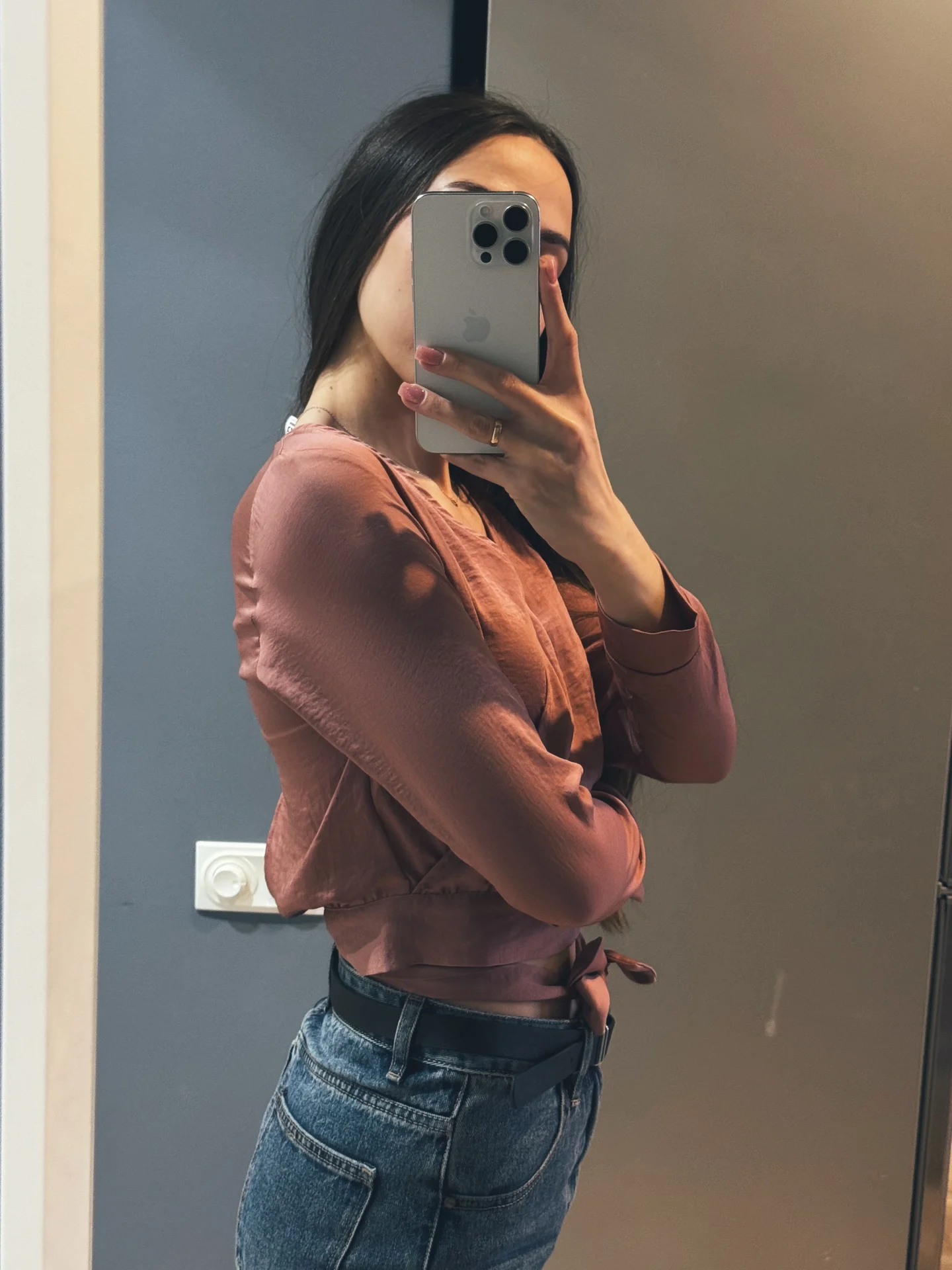 Блузка H&M с завязками 44-46 - миниатюра 2