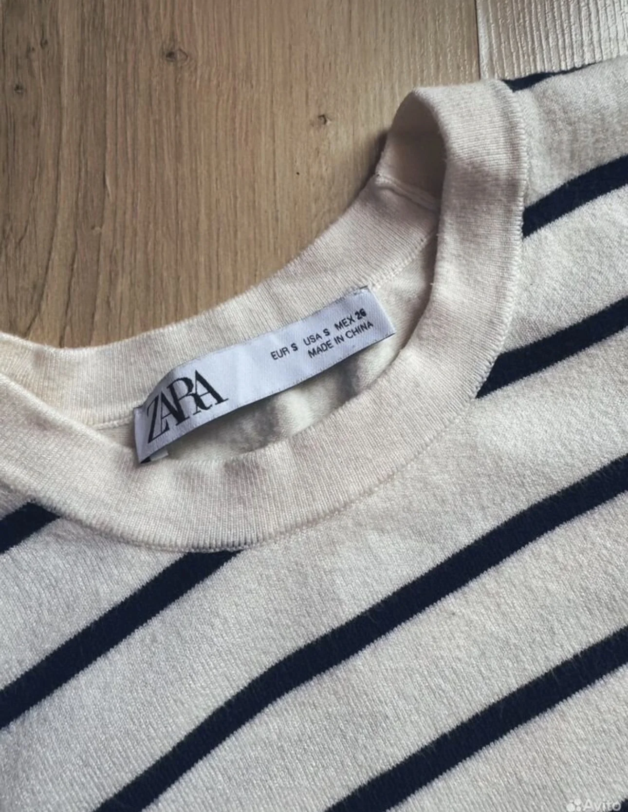 Топ в полоску Zara 42-44 - миниатюра 2