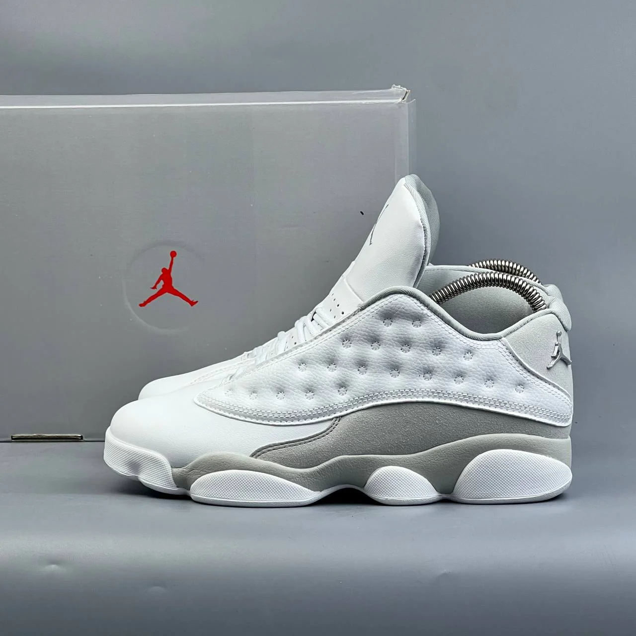 Кроссовки Nike air jordan 13 retro white - миниатюра 7