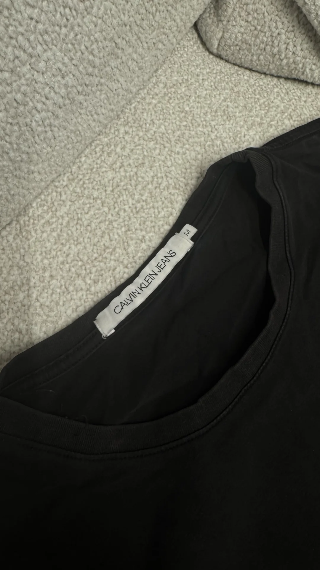 Calvin Klein Jeans лонгслив черный оригинал M - миниатюра 3