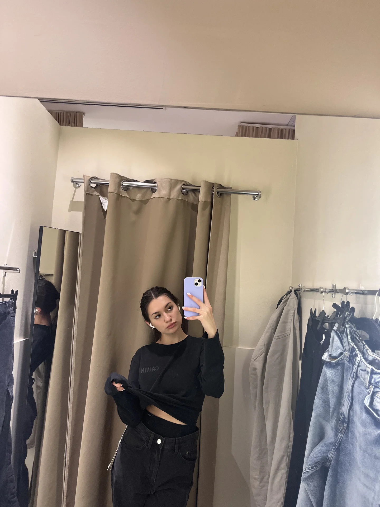 Calvin Klein Jeans лонгслив черный оригинал M - миниатюра 7