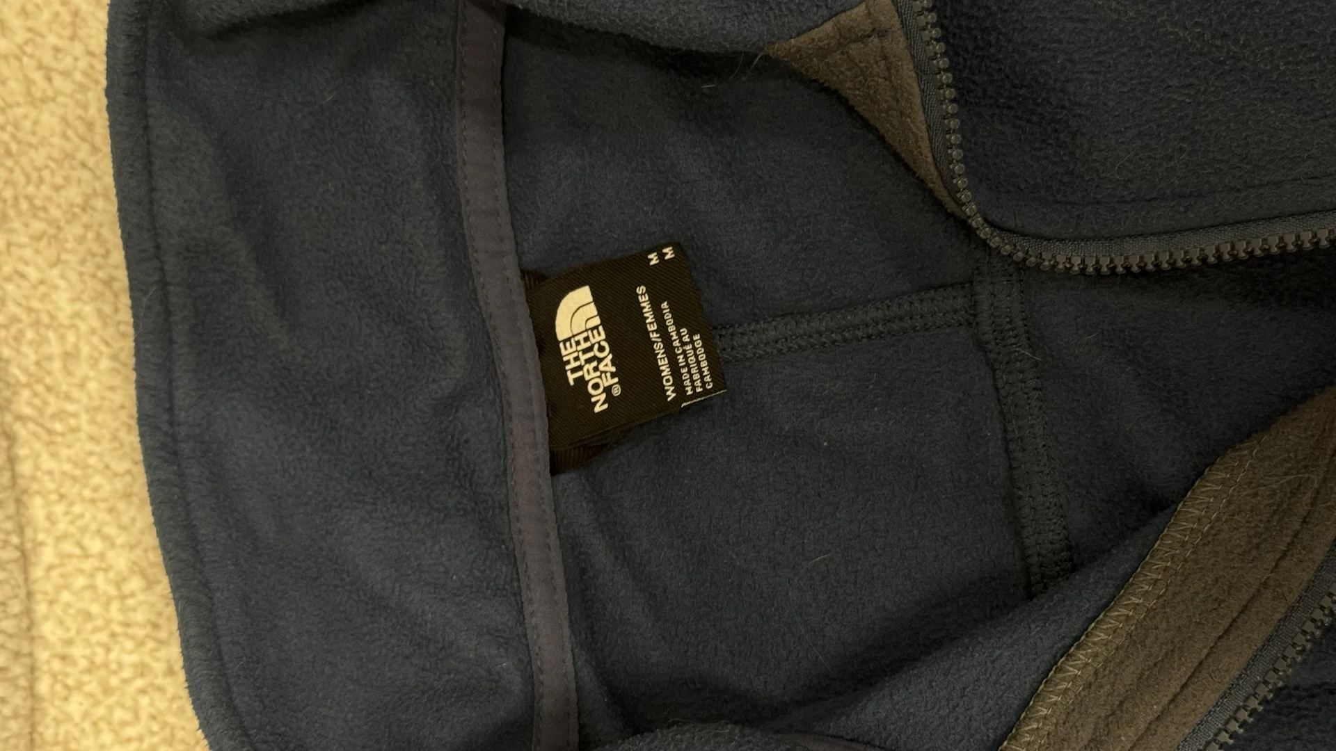 Флиска The North Face оригинал укороченная синяя 1 - миниатюра 4