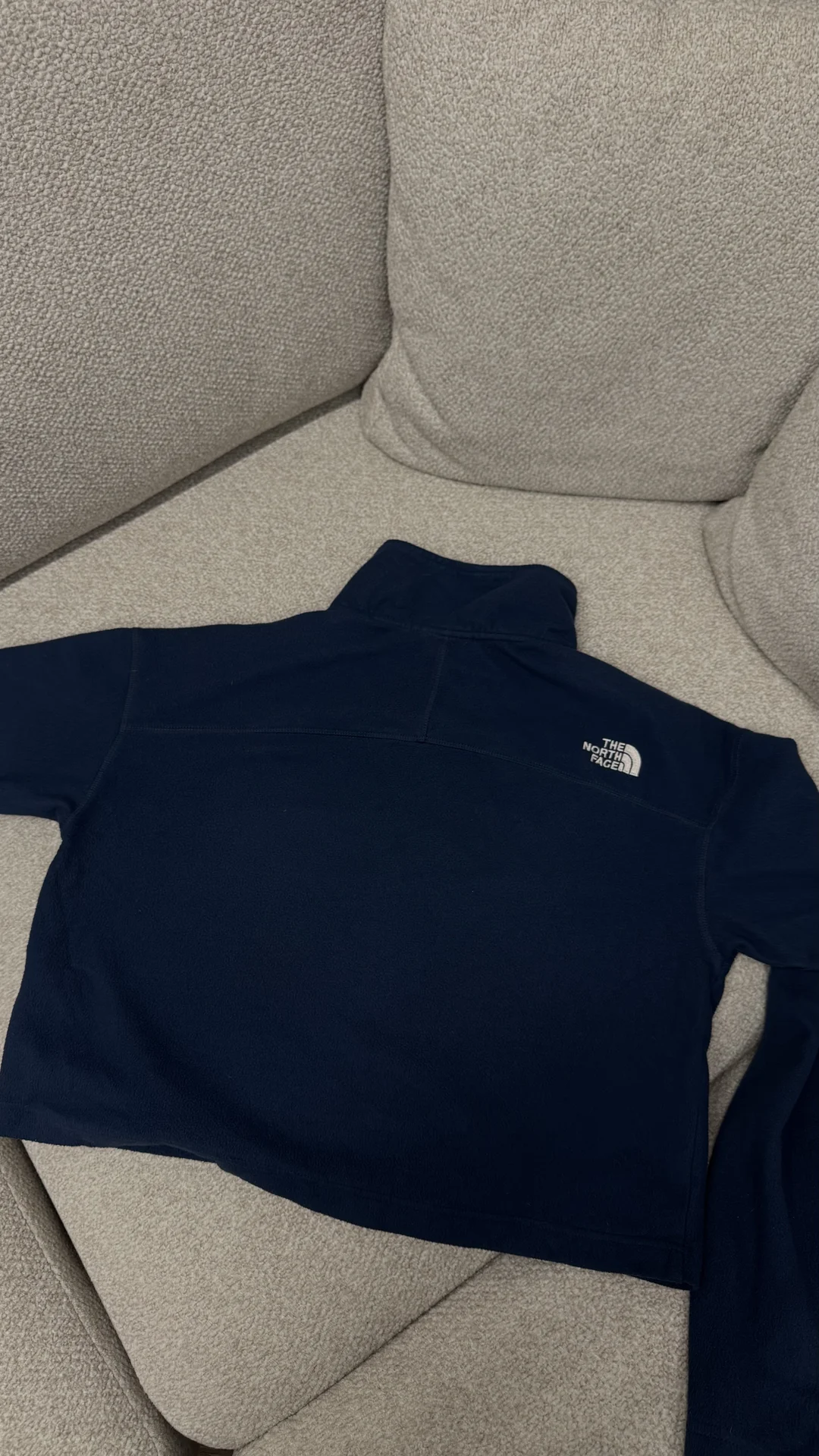 Флиска The North Face оригинал укороченная синяя 1 - миниатюра 6