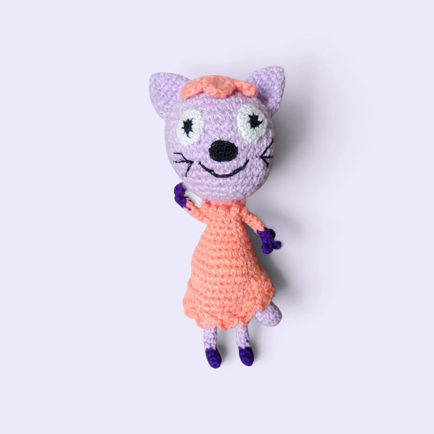 Вязаная игрушка "Киса Алиса". - миниатюра 2