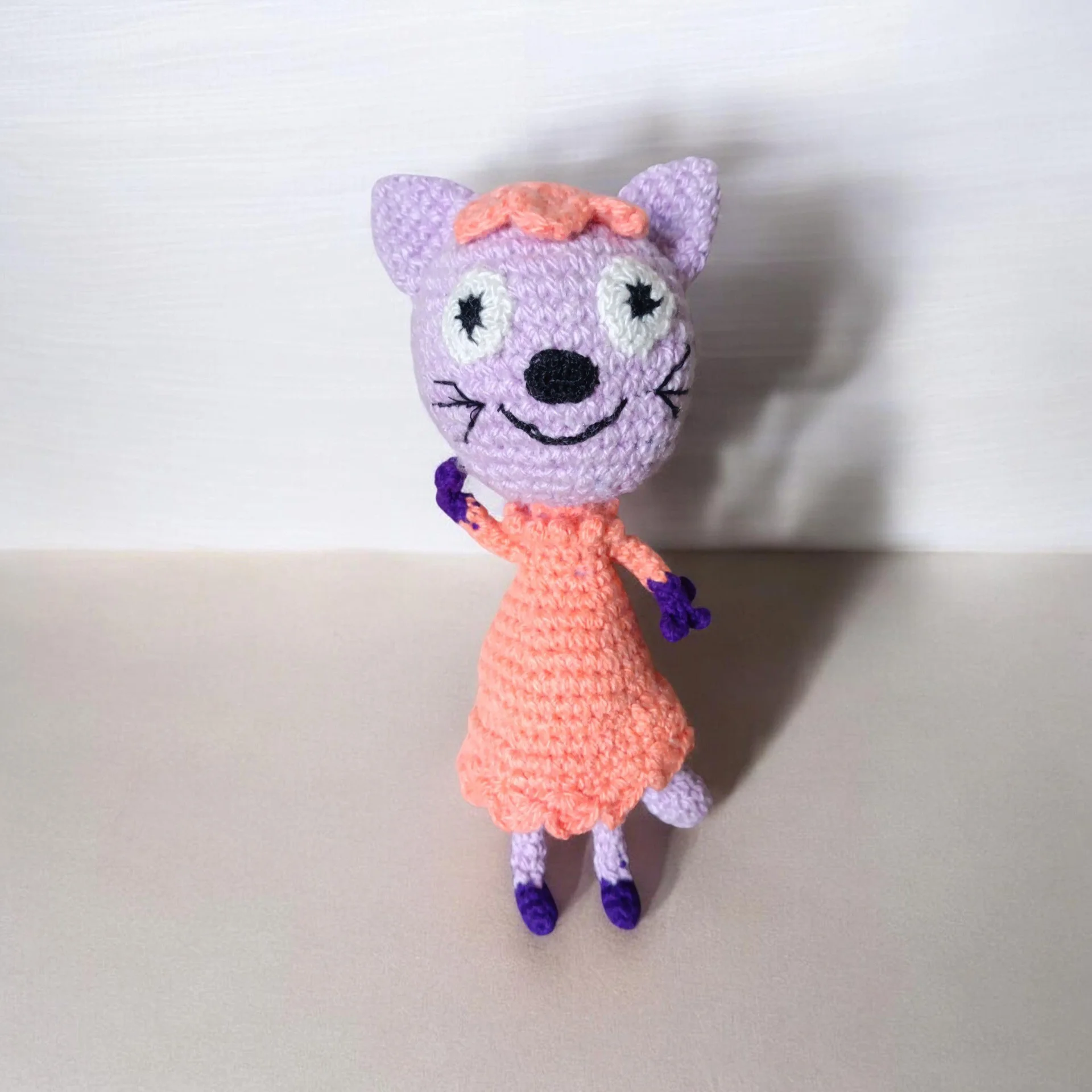 Вязаная игрушка "Киса Алиса". - миниатюра 3