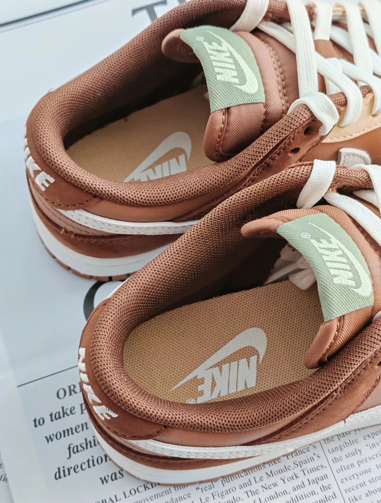 Nike dunk low light British Tan cacao wow - миниатюра 4