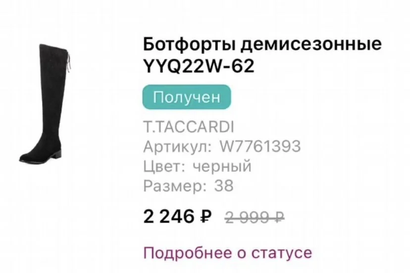 Сапоги демисезонные/Ботфорты - миниатюра 8