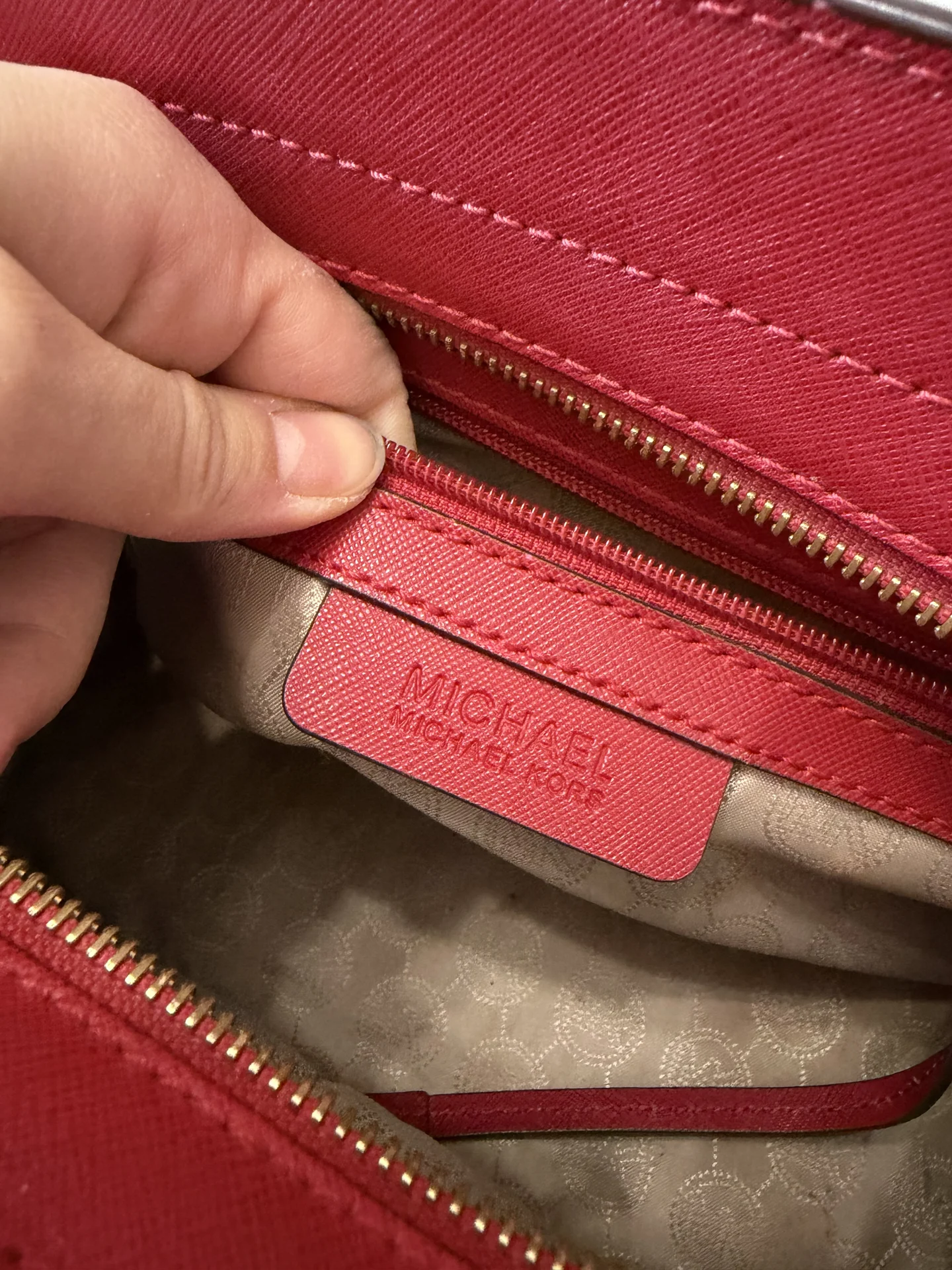 Сумка Michael Kors красная ОРИГИНАЛ - миниатюра 3