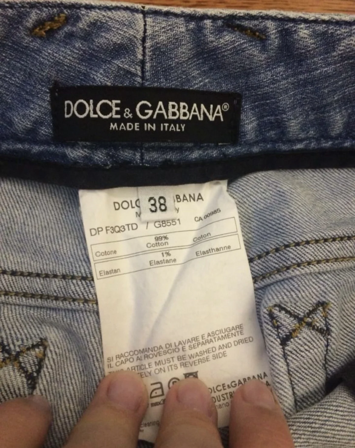 Джинсы бриджи Dolce Gabbana - миниатюра 2