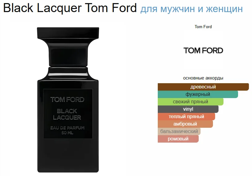 Духи Black Lacquer Tom Ford 100 мл унисекс - миниатюра 4