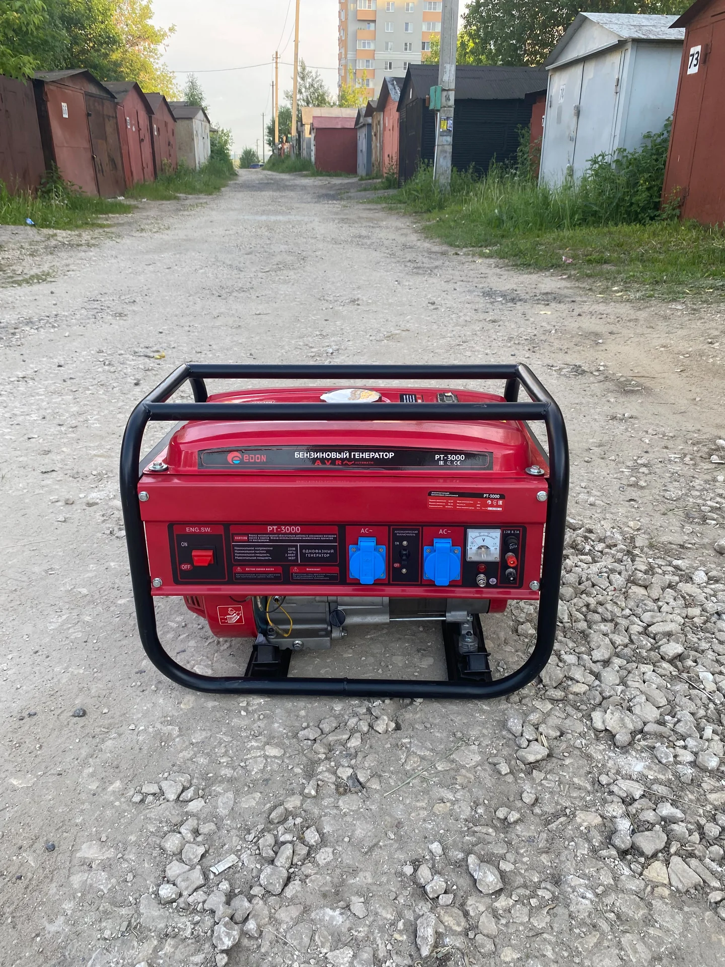 Генератор бензиновый 3 кВт edon pt -3300 - миниатюра 4