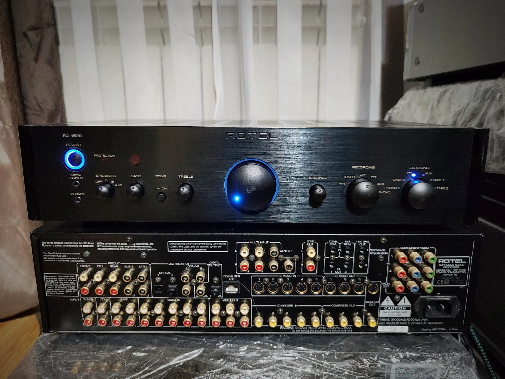 Усилитель Rotel ra-1520, в хорошем состоянии. Работает безупречно. Звучание отличное! Нет родного пу - миниатюра 2
