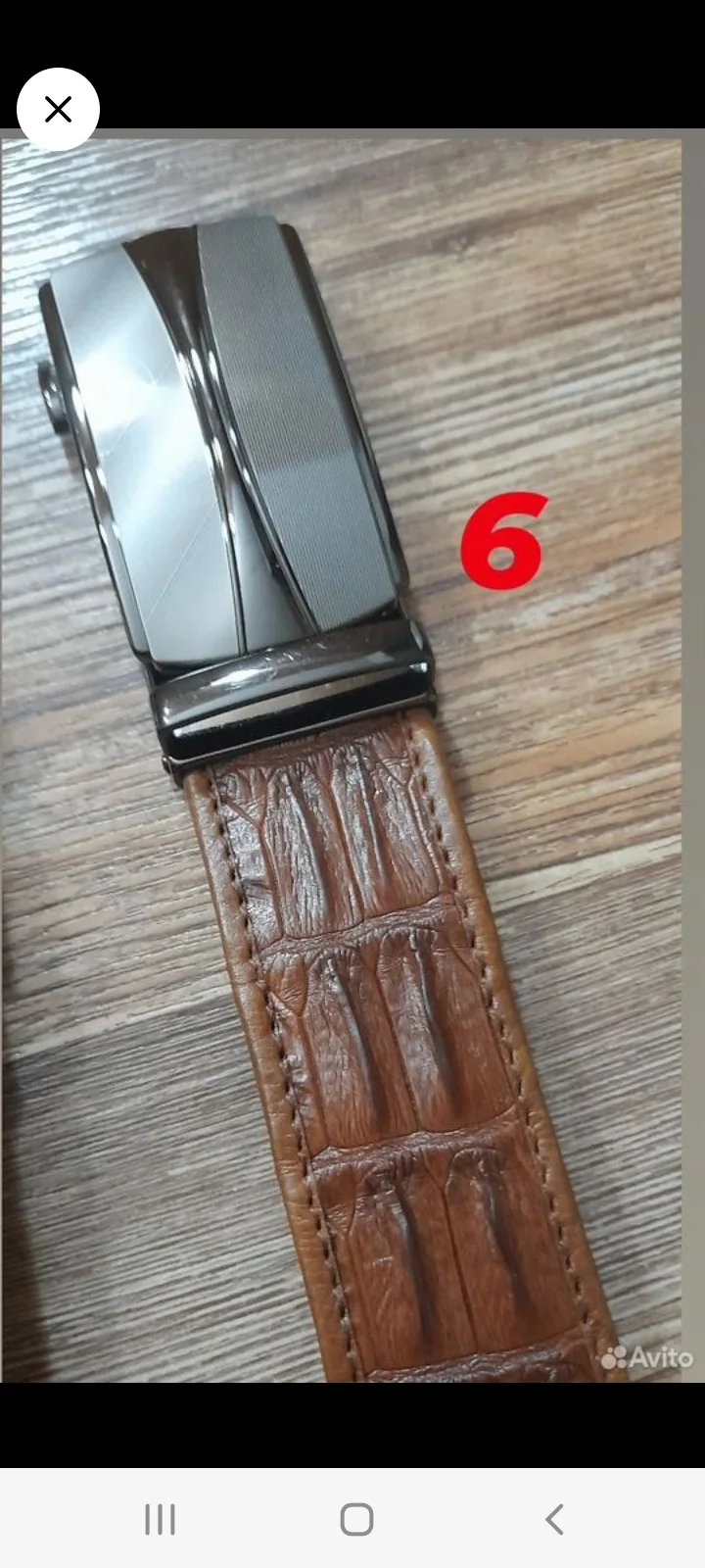 Ремень мужской / женский натуральная кожа - миниатюра 8