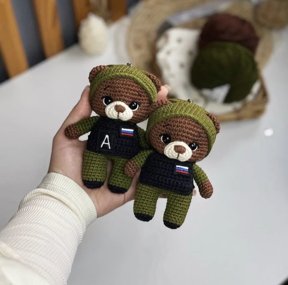 Вязаные игрушки ручной работы - миниатюра 2
