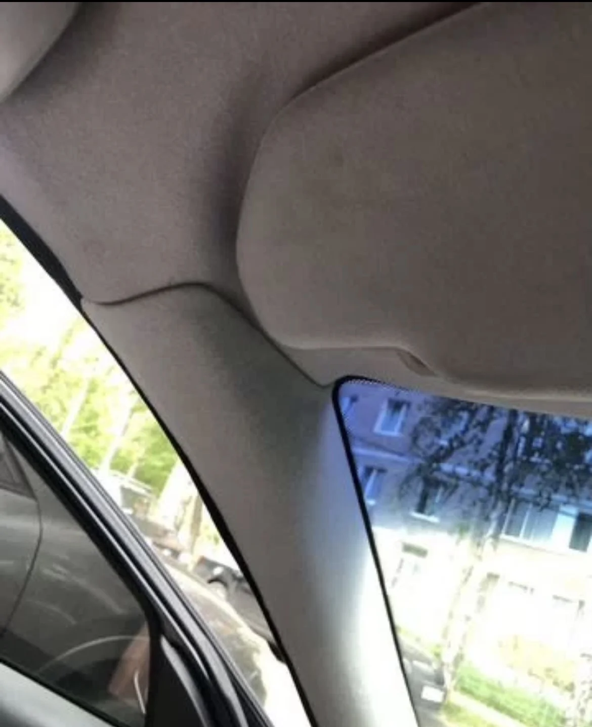 Ткань обшивка стойки лобового Volvo s60/s80 1g - миниатюра 2