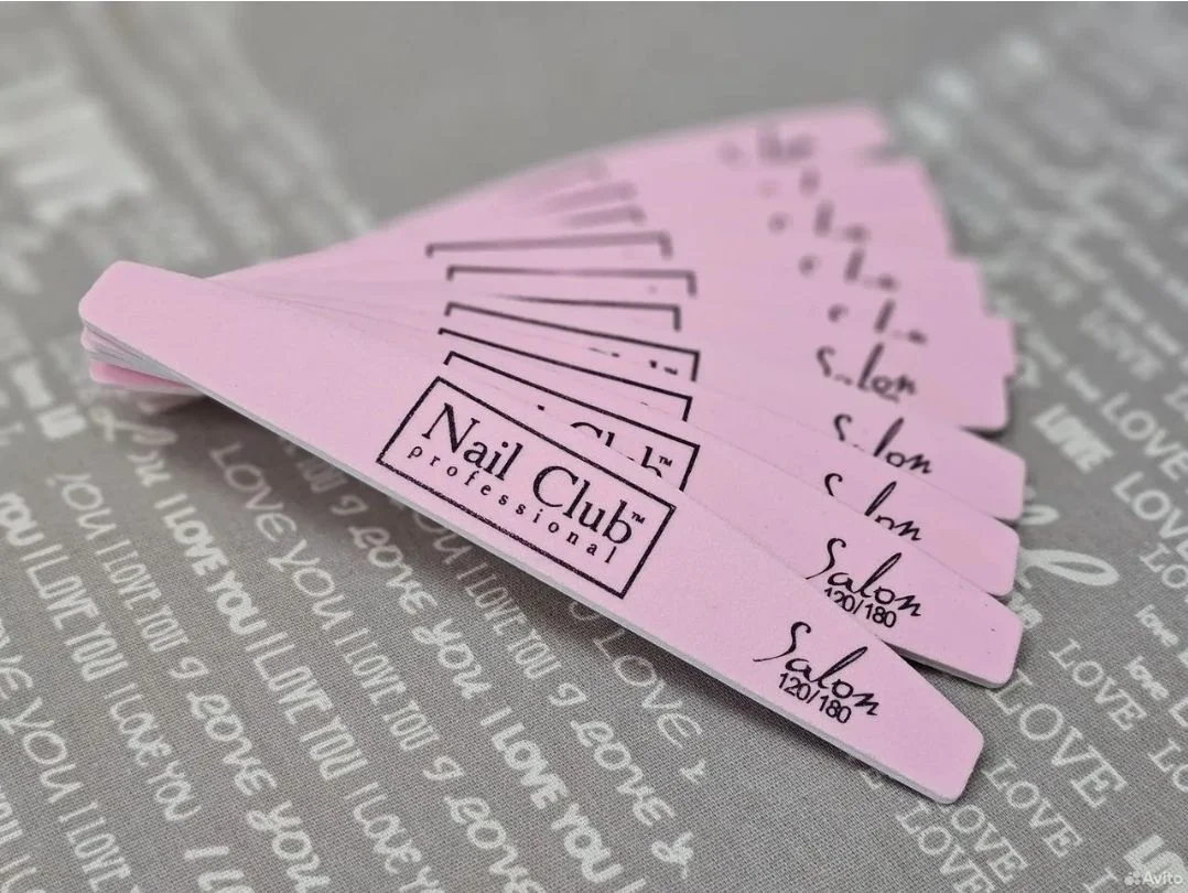Пилки для маникюра Nail Club 120/180 10шт - миниатюра 2
