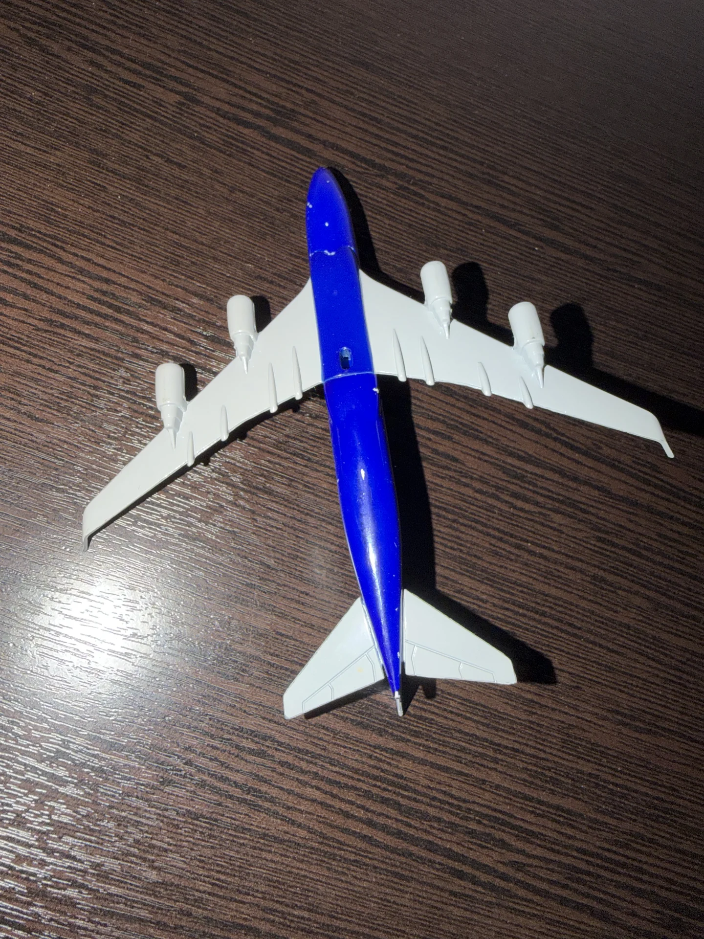 Модель самолета 747 металл - миниатюра 4