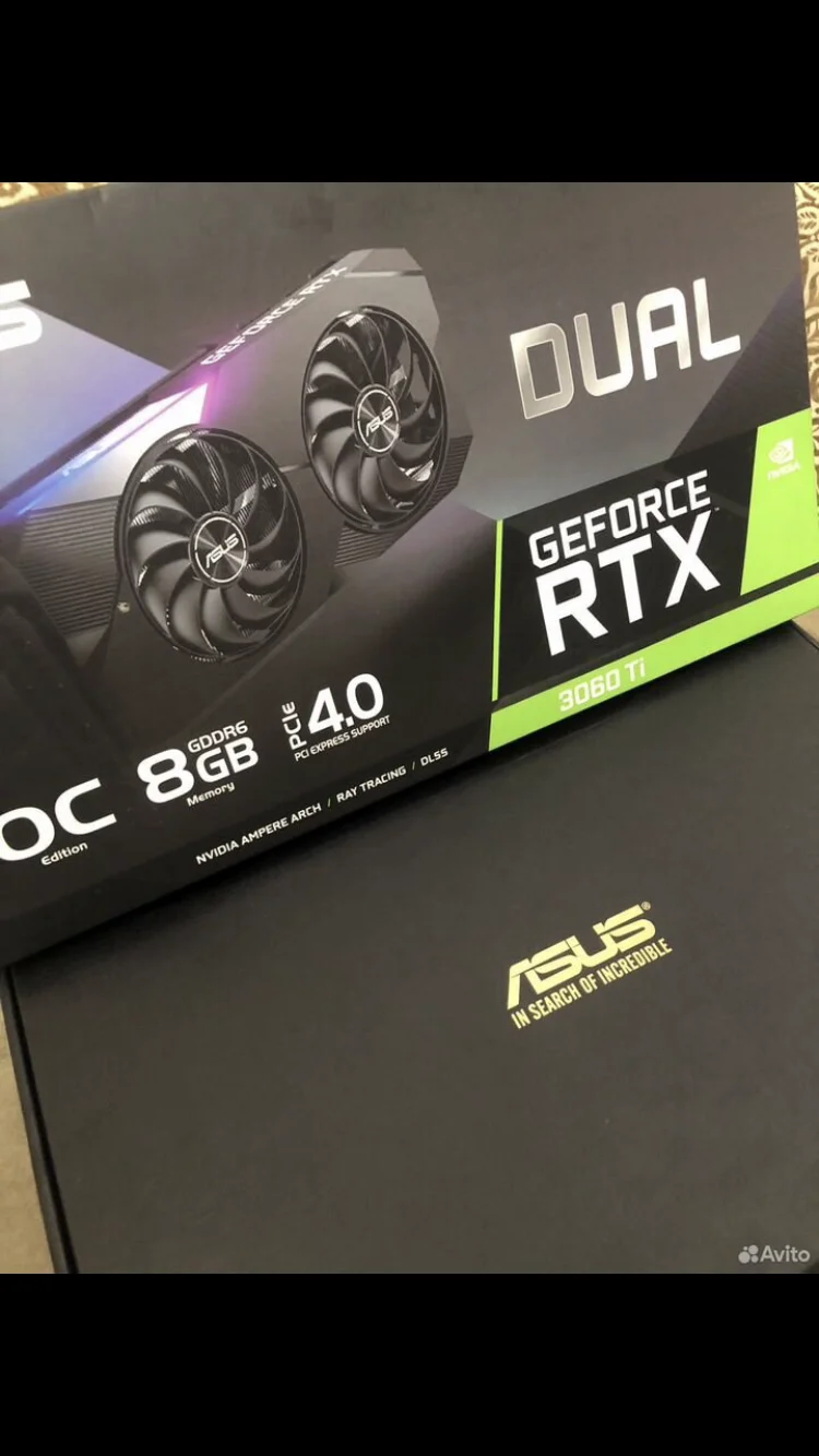 Коробка от видеокарты rtx 3060 ti lhr - миниатюра 4