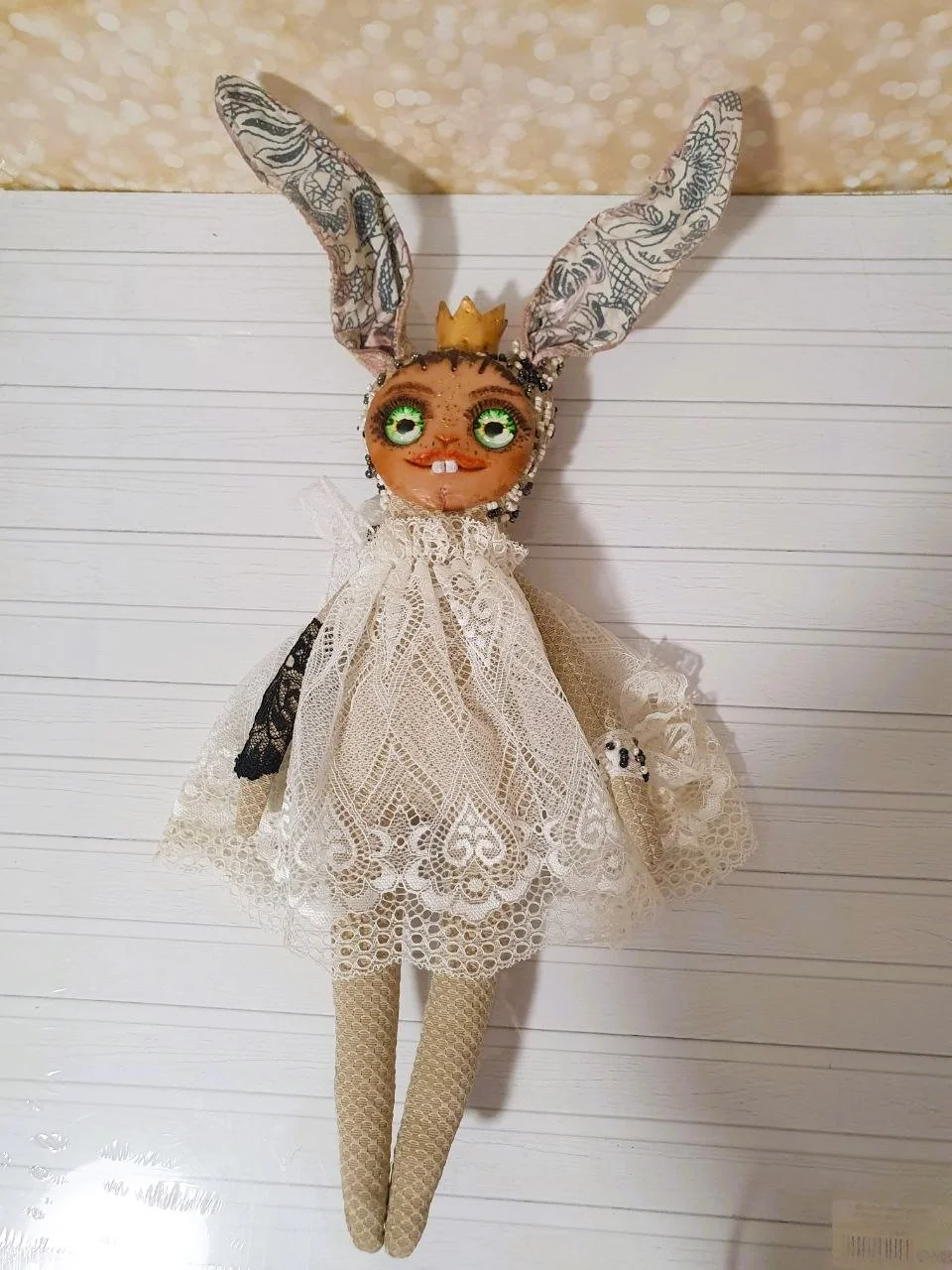Коллекционная авторская кукла Зайка-Принцесса (Handmade) - миниатюра 5