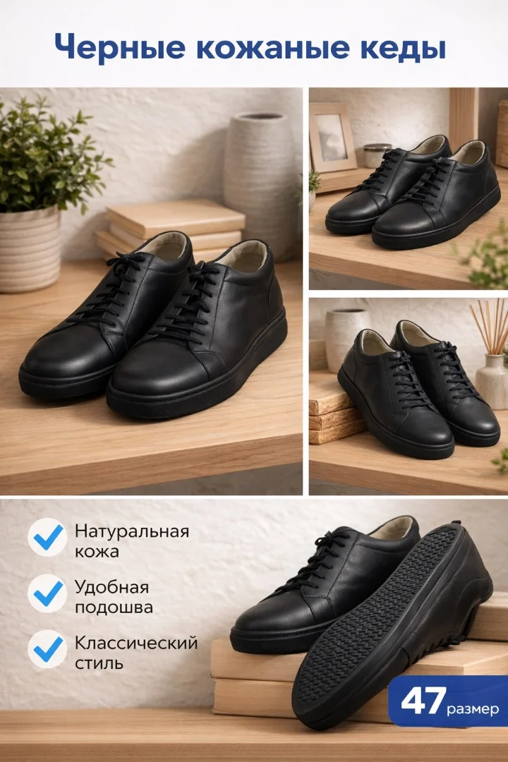 Кеды кожаные - миниатюра 2