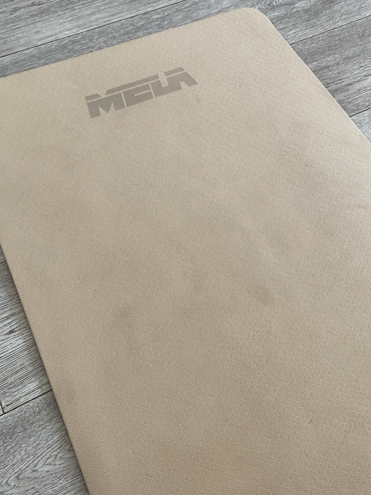 Mela коврик для йоги, фитнеса, бежевый - миниатюра 2